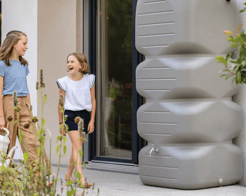 Cubus Garden Tank 1000 Litres Concrete Grey