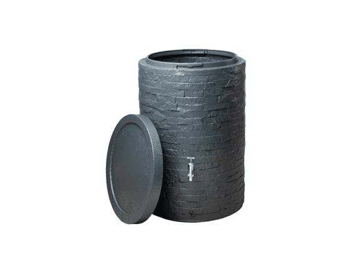 GARANTIA® MURO Water Butt 260 Litres, Graphite Grey (inc tap)