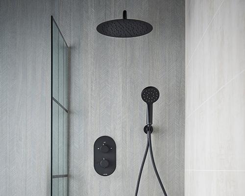 Satinjet® Como Concealed Shower Pack (Flexi) - Matte Black