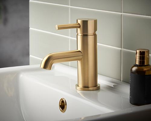 Motu Basin Mixer - Brushed Brass