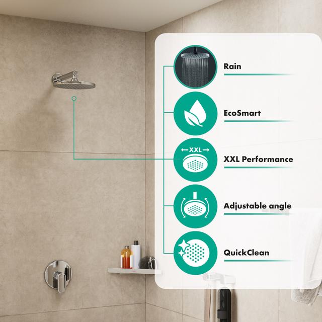 Vernis Blend Overhead shower 200 1jet EcoSmart