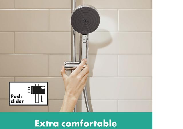 Pulsify E Shower set 100 1jet EcoSmart+ with shower bar 65 cm